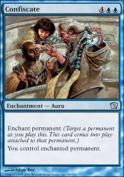 MTG-1x-Moderate Play, English-Confiscate - Foil-Ninth Edition - Image 1