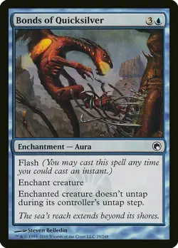 X4 Bonds of Quicksilver Scars of Mirrodin LP/NM MTG Magic DNA GAMES - Image 1