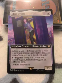 Clara Oswald ~ Extended Art English Doctor Who MTG NM 2126 - Image 1