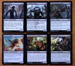 Lot 12 Black Goblin Creatures Magic Set Commander MTG Mad Auntie, Grim Wanderer - Image 3
