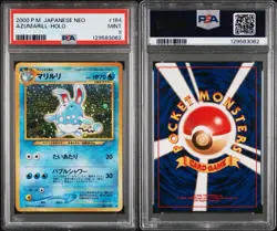 Azumarill #184 Holo Rare Japanese Neo Genesis 2000 Pokemon Vintage PSA 9 Mint - Image 3