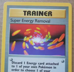 Super Energy Removal 79/102 Rare Non-Holo Base Set Pokemon Trainer LP - Image 3