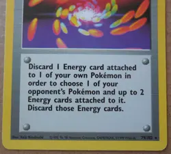Super Energy Removal 79/102 Rare Non-Holo Base Set Pokemon Trainer LP - Image 4
