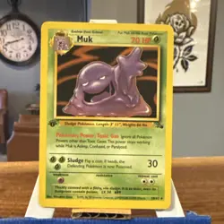 The Pokemon Company Muk Fossil 28/62 Regular Rare 70 HP 1999 TCG - Image 1