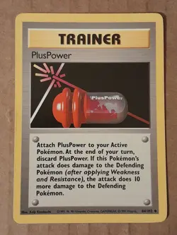 Pokemon Plus Power 84/102 Base Set Unlimited LP See Pictures - Image 1