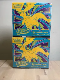 ASCENDED HEROES POKEMON CENTER PC EXCLUSIVE ETB POKEMON TCG SEALED NEW LOT OF 2 - Image 1