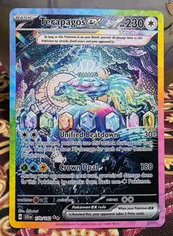 Pokemon Terapagos Ex Special Illustration Rare Holo Stellar Crown 170/142 - Image 1