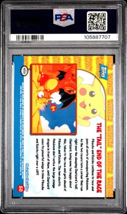 1999 TOPPS POKEMON THE MOVIE EDT THE "TAIL" END OF THE RACE MOVIE EDITION PSA 10 - Image 2