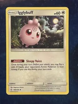 Pokemon Igglybuff Uncommon # 168/236 - Sm-Cosmic Eclipse - LP - Image 1