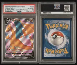 Pokemon TCG Charizard V SWSH050 Champions Path Black Star Promo PSA 10 GEM Mint - Image 3