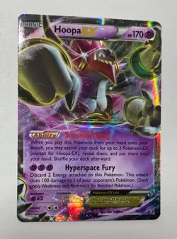 Pokemon TCG Hoopa-EX XY Black Star Promos XY71 Holo Promo- NM - Image 1
