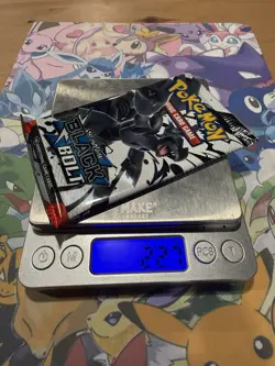 Very Heavy 22.7g Pokemon TCG SV 10.5 Black Bolt Booster Pack Sealed! - Image 1