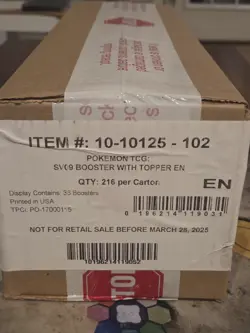 Pokemon TCG SV09 Journey Together Enhanced Booster Box Case SEALED - Image 1