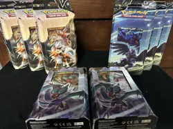 Pokemon 8 Boxes Of V Battle Decks - Lycanroc (3). Noivern (2)And Corviknight (3) - Image 2