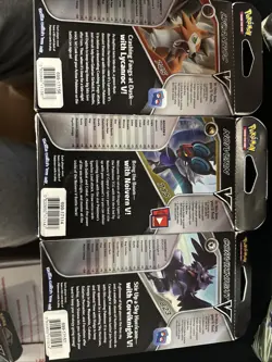 Pokemon 8 Boxes Of V Battle Decks - Lycanroc (3). Noivern (2)And Corviknight (3) - Image 3