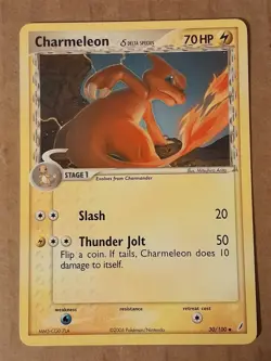 Pokemon Charmeleon 30/100 Crystal Guardians NM See Pictures - Image 1