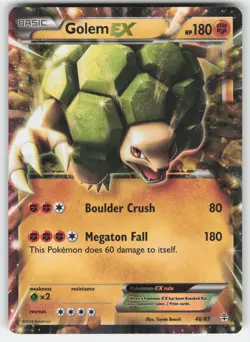 Golem EX 46/83 Holo Rare EX Generations Pokemon LP - Image 1