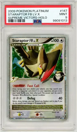 Pokemon Staraptor LV. X #147 Supreme Victors Level X Holo PSA 9 Mint - Image 1