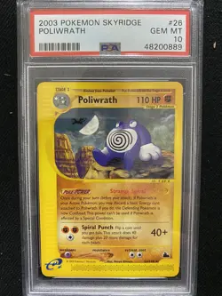 2003 Pokemon Skyridge Poliwrath 26/144 PSA 10 Gem Mint - Image 1