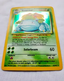 Venusaur Holo BASE SET Holographic Rare WOTC 1999 015/102 POKEMON TCG 1999 #15 - Image 3