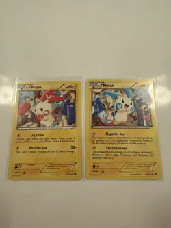 POKEMON 2013 MINUN 48/113 & PLUSLE 47/113-LEGENDARY TREASURES UNCOMMON REGULAR - Image 1