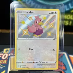 Pokemon Ducklett Shiny Holo Rare Shining Fates: Shiny Vault SV095/SV122 NM - Image 1