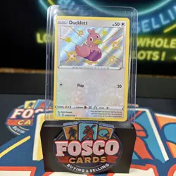 Pokemon Ducklett Shiny Holo Rare Shining Fates: Shiny Vault SV095/SV122 NM - Image 2