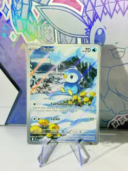 Piplup 098/094 Full Art Holo Pokemon Phantasmal Flames English Near Mint - Image 1