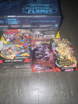 Pokemon Phantasmal Flames ETB Mega Evolution Booster Bundle and More New Sealed - Image 2