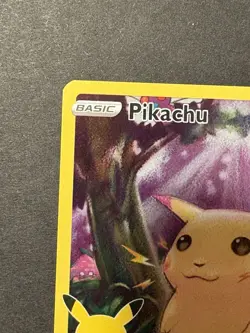 Pikachu 005/025 2021 Pokemon 25th Anniversary Celebrations Full Art Holographic - Image 3