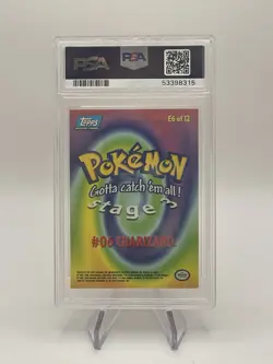 PSA 8 1999 Topps Pokemon Charizard #6 Movie Edt - Foil #E6 Near Mint - Image 2