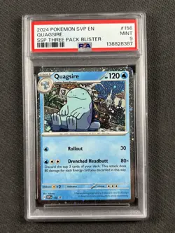 2024 POKEMON SVP EN-SV BLACK STAR PROMO #156 QUAGSIRE PSA 9 - Image 1