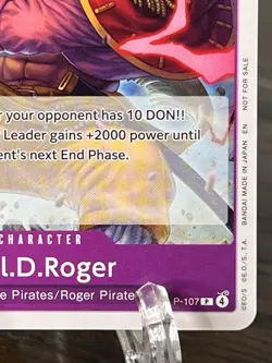 Gol.D.Roger P-107 (Store Tournament 2025 Vol. 4) One Piece Promo Card NM - Image 5
