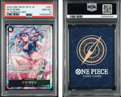 2025 ONE PIECE JAPANESE OP12 LEGACY OF THE MASTER NICO ROBIN ALTERNATE ART PSA10 - Image 3