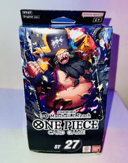 One Piece TCG Starter Deck 27: BLACK Marshall.D.Teach - SEE DETAILS - Image 1