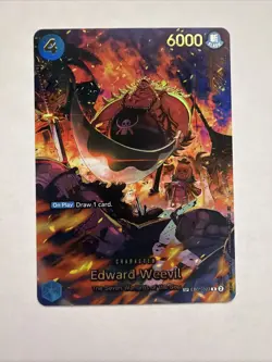 One Piece The Azure Sea’s Seven Edward Weevil EB01-023 SP Alternate Alt Art - Image 1