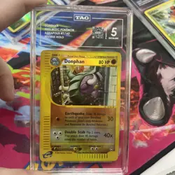 Donphan WOTC Aquapolis Pokemon Card Tag 5 Slab Reverse Holo #7/147 - Image 1
