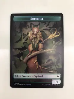 Darkstar Augur / Squirrel Foil Token MTG Magic the Gathering Card NM Mint BLB - Image 2