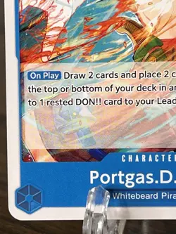Portgas D Ace P-103 Store Tournament 2025 Vol. 4) One Piece Promotion Cards NM - Image 4