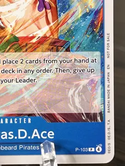 Portgas D Ace P-103 Store Tournament 2025 Vol. 4) One Piece Promotion Cards NM - Image 5