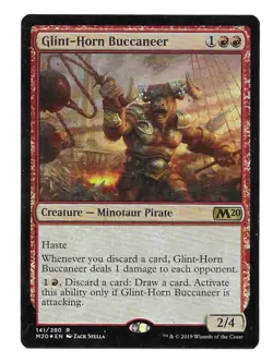 Glint-Horn Buccaneer -Foil Light Play MTG Magic 2020 Core Set - Image 1
