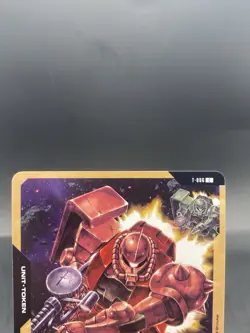 Char's Zaku II Gundam Card Game Sample Card Japanese Bandai T-006 - Image 2