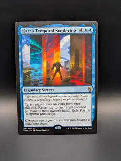 MTG - Karn's Temporal Sundering - Legendary Sorcery - DOM #55 - Rare - Image 1