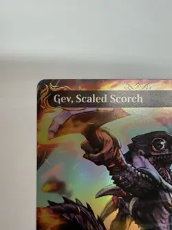 MTG - Gev, Scaled Scorch #349 (Borderless) (Raised Foil) - Image 2
