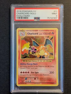 2016 POKEMON XY EVOLUTIONS #11 CHARIZARD-HOLO PSA 9 🔥🔥🔥 - Image 1