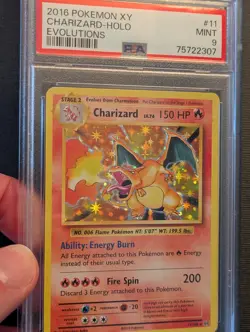 2016 POKEMON XY EVOLUTIONS #11 CHARIZARD-HOLO PSA 9 🔥🔥🔥 - Image 2