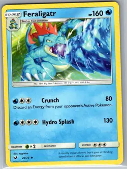 Feraligatr 20/73 Non Holo Shining Legends - Pokemon Card - NM - Image 1