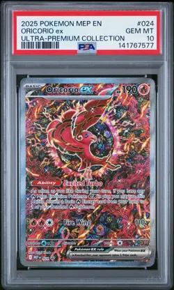 2025 Pokemon MEP Oricorio Ex PSA 10 Gem Mint Ultra Premium Collection #024 - Image 1