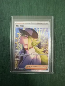 Pokemon N's Plan 170/086 Special Illustration Rare Full Art Holo Sv: Black Bolt - Image 1