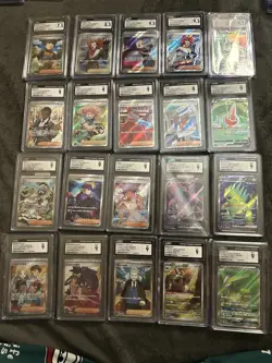 Pokemon TCG Japanese CGC Graded Super/Art Rare Holo Lot 20 cgc slabs - Image 1